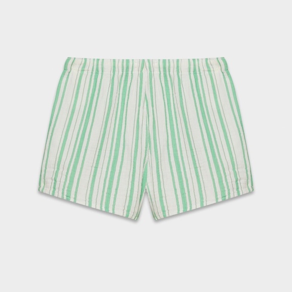 Aritzia Little Moon Airplush Cotton™ Sail Short - Green and White - Size Medium - Picture 2 of 9